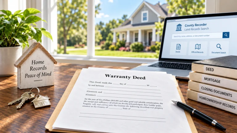 How to get the deed to your house using property records and a county land records search
